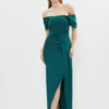 Coast Drape Sleeve Corset Maxi Dress