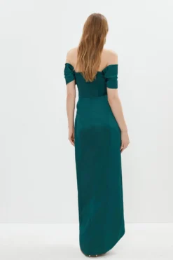 Coast Drape Sleeve Corset Maxi Dress -Coast Shop bcc03683 emerald xl 2