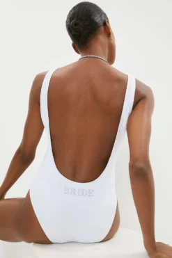 Coast Bride Hotfix Diamante Swimsuit