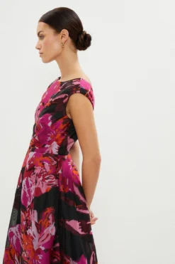 Coast Petite Premium Jacquard Midaxi Dress