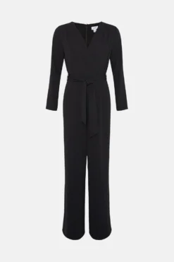 Coast Drape Wrap Jumpsuit -Coast Shop bcc03780 black xl 3