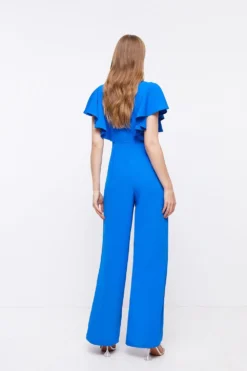 Coast Flare Sleeve Jumpsuit -Coast Shop bcc03781 cobalt xl 2