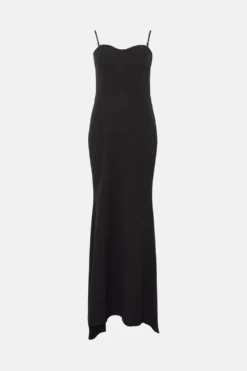 Coast Corset Detail Maxi Dress With Puddle Hem -Coast Shop bcc03859 black xl 3