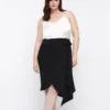 Coast Plus Size Wrap Drape Midi Skirt
