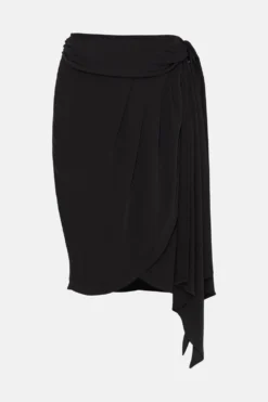 Coast Plus Size Wrap Drape Midi Skirt -Coast Shop bcc03879 black xl 3