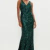 Coast Sequin Fishtail Maxi Dress