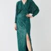 Coast Sequin Cross Front Maxi Dress