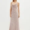 Coast Cowl Neck Strappy Sequin Maxi Dress