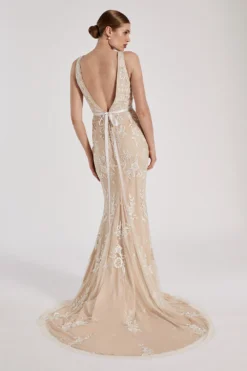 Coast RSN Inspired Plunge Neck Maxi Dress -Coast Shop bcc04201 ivory xl 3