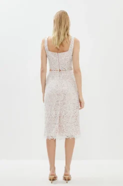 Coast Sequin Lace Pencil Skirt -Coast Shop bcc04232 nude xl 2