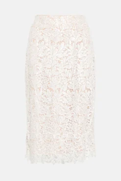 Coast Sequin Lace Pencil Skirt -Coast Shop bcc04232 nude xl 3