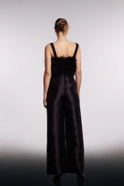 Coast Feather Bodice Twill Trouser Jumpsuit -Coast Shop bcc04254 black xl 2 scaled