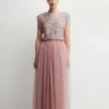 Coast Mixed Sequin Two In Bridesmaids Maxi Dress