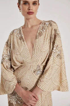 Coast RSN Inspired Kimono Maxi Dress 7 Coast RSN Inspired Kimono Maxi Dress -Coast Shop bcc04396 champagne xl 2