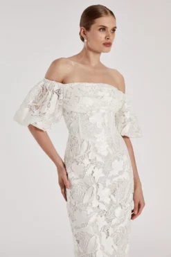 Coast RSN Inspired Lace Bardot Dress -Coast Shop bcc04424 ivory xl 2