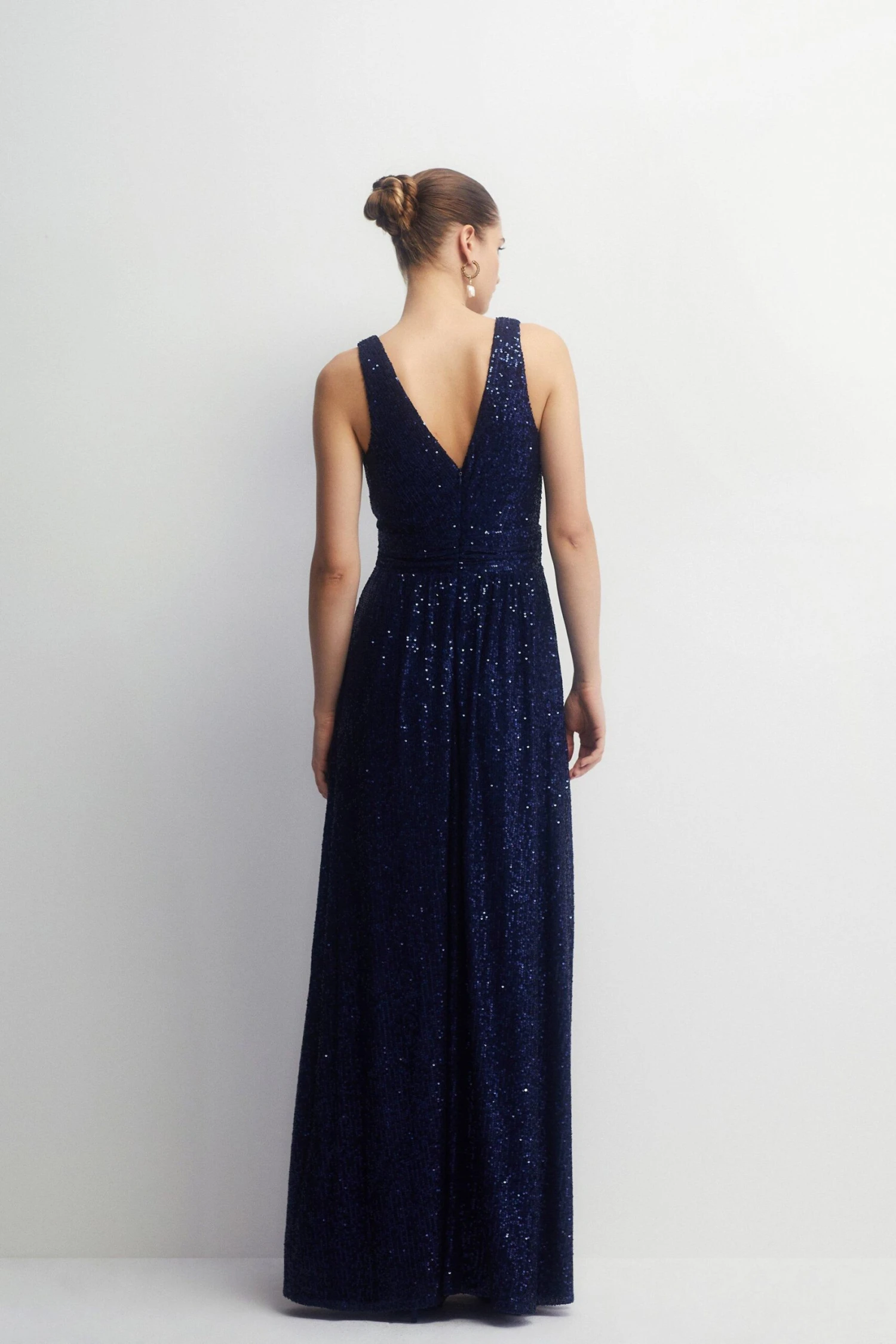 Coast Petite Plunge Sequin Bridesmaids Maxi Dress 3 Coast Petite Plunge Sequin Bridesmaids Maxi Dress - Image 3