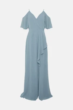 Coast Cold Shoulder Fixed Wrap Maxi Bridesmaids Dress -Coast Shop bcc04469 pale20blue xl 3