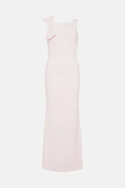 Coast Bow Shoulder Sculpting Crepe Bridesmaids Maxi Dress -Coast Shop bcc04475 blush xl 3