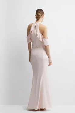 Coast Satin Back Crepe Tailored Fishtail Bridesmaids Maxi Skirt -Coast Shop bcc04521 blush xl 2 scaled