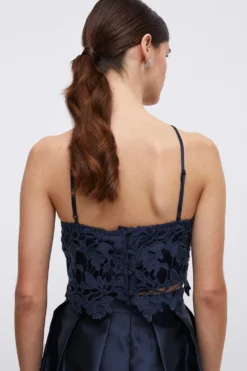 Coast Guipure Lace Strappy Cami Bridesmaids Top -Coast Shop bcc04536 navy xl 4