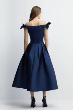 Coast Volume Twill Bridesmaids Maxi Skirt -Coast Shop bcc04569 navy xl 2 scaled