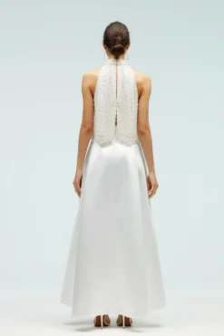 Coast High Low Ivory Structured Twill Midi Skirt 7 Coast High Low Ivory Structured Twill Midi Skirt -Coast Shop bcc04586 ivory xl 2 scaled