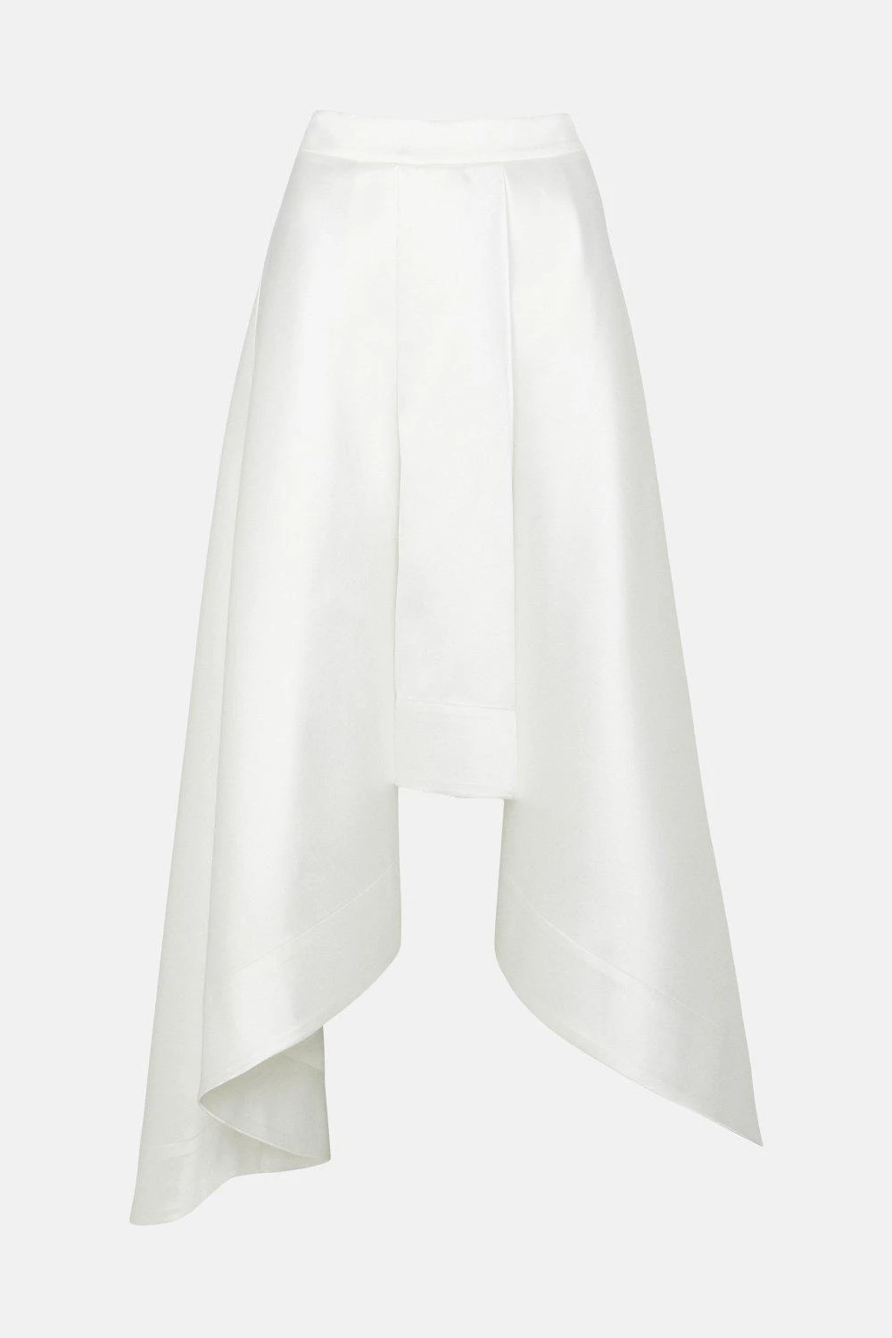 Coast High Low Ivory Structured Twill Midi Skirt 4 Coast High Low Ivory Structured Twill Midi Skirt - Image 4