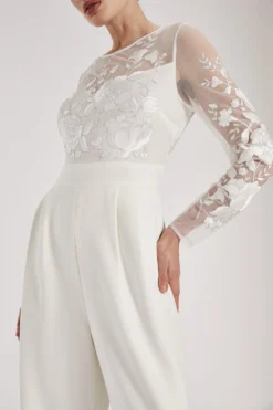 Coast RSN Inspired Embroidered Jumpsuit -Coast Shop bcc04587 ivory xl 2