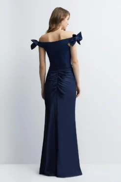 Coast Premium Satin Figure Shaping Bridesmaids Maxi Skirt 6 Coast Premium Satin Figure Shaping Bridesmaids Maxi Skirt -Coast Shop bcc04592 navy xl 2