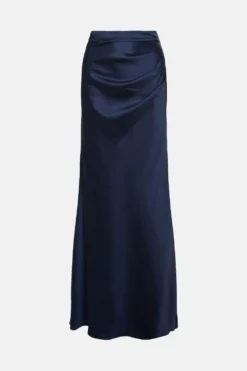 Coast Premium Satin Figure Shaping Bridesmaids Maxi Skirt 7 Coast Premium Satin Figure Shaping Bridesmaids Maxi Skirt -Coast Shop bcc04592 navy xl 3