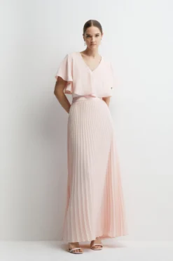 Coast Premium Satin Back Crepe Angel Sleeve Top -Coast Shop bcc04653 blush xl 4 scaled