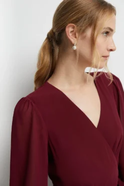 Coast Hem Sweep Maxi Wrap Bridesmaids Dress -Coast Shop bcc04662 aubergine xl 2