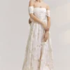 Coast RSN Inspired Organza Jacquard Bardot Dress