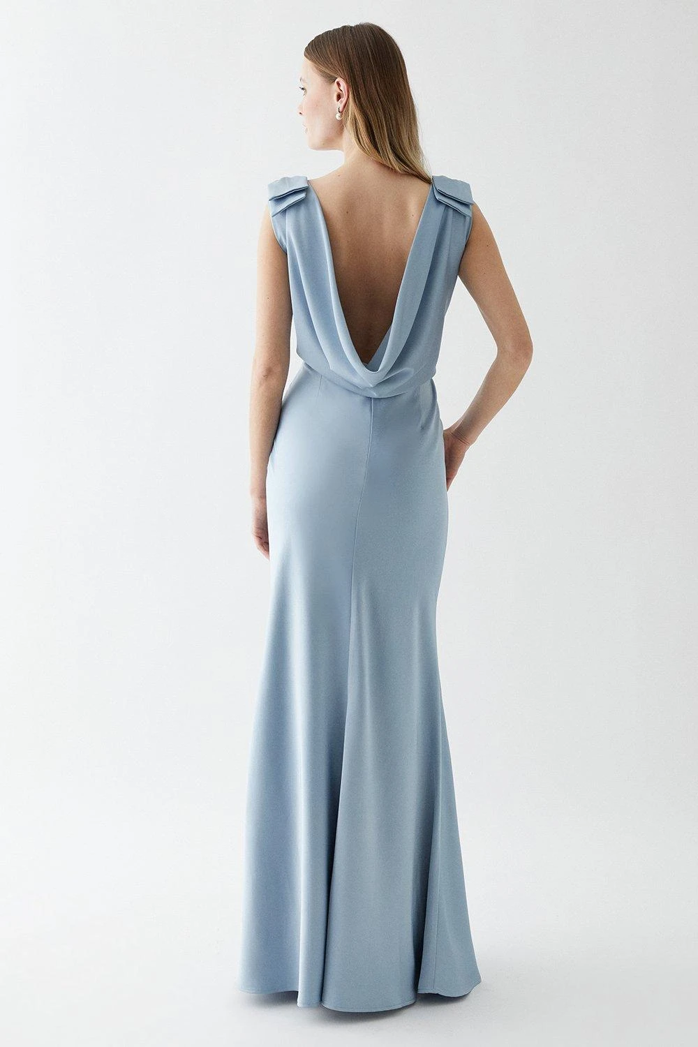 Coast Bow Shoulder Cowl Back Bridesmaid Maxi Dress 3 Coast Bow Shoulder Cowl Back Bridesmaid Maxi Dress - Image 3