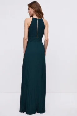 Coast Lace Keyhole Pleated Halter Bridesmaids Maxi Dress 6 Coast Lace Keyhole Pleated Halter Bridesmaids Maxi Dress -Coast Shop bcc04796 emerald xl 2