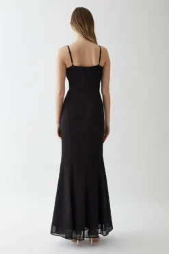 Coast Chiffon Cowl Neck Bridesmaid Fishtail Maxi -Coast Shop bcc04809 black xl 2