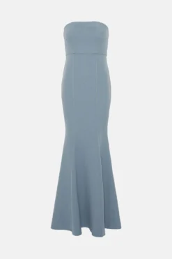 Coast Tailored Crepe Bandeau Fishtail Bridesmaids Maxi Dress -Coast Shop bcc04861 pale20blue xl 3
