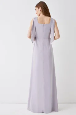 Coast Tie Shoulder Georgette Bridesmaids Maxi Dress -Coast Shop bcc04900 lilac20haze xl 2