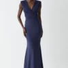 Coast Micro Pleat Shaping Bodice Bridesmaids Maxi Dress