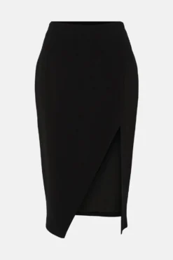 Coast Premium Asymmetric Hem Pencil Skirt -Coast Shop bcc04923 black xl 3