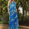 Coast Alexandra Farmer Chain Trapeze Maxi Dress