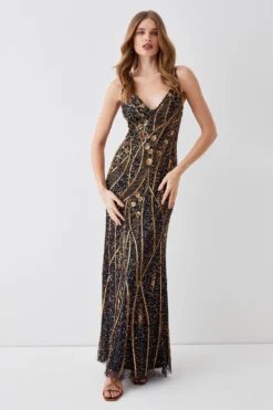 Coast Cami Maxi Dress With Hand Embellishment