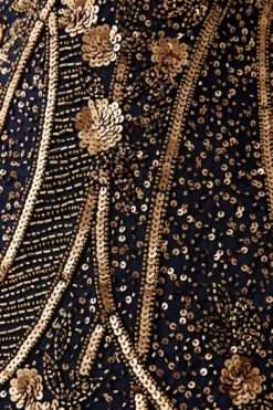 Coast Cami Maxi Dress With Hand Embellishment -Coast Shop bcc05097 navy xl 5