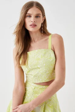 Coast Premium Embroidered Bandeau Co-ord Top