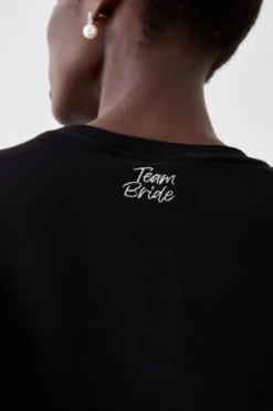 Coast Team Bride Embroidered Sweatshirt -Coast Shop bcc05156 black xl 2