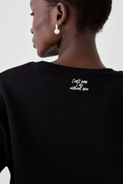 Coast Bridesmaid Embroidered Sweatshirt -Coast Shop bcc05190 black xl 2