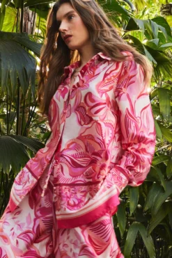 Coast Alexandra Farmer Border Print Shirt