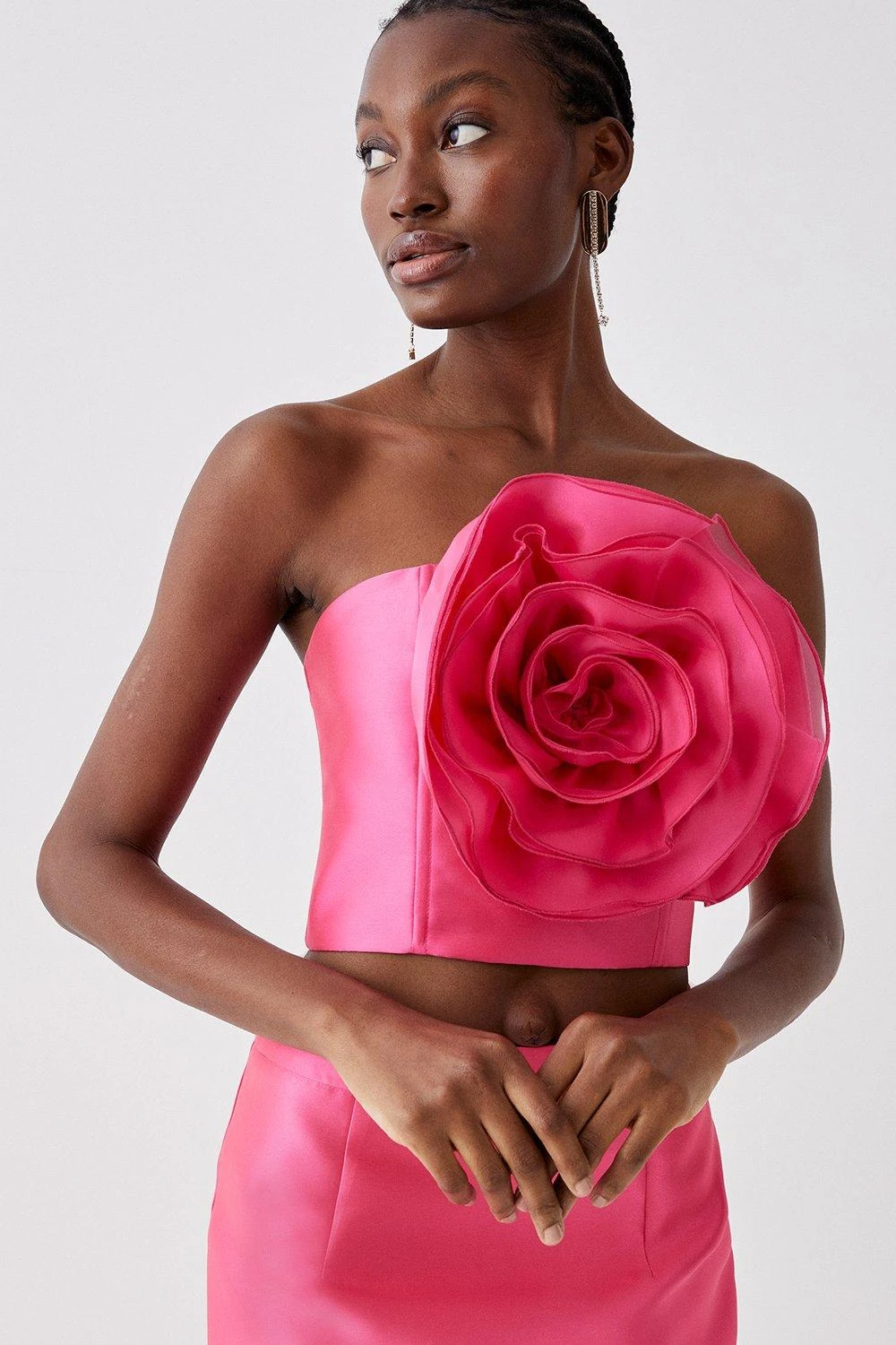 Coast 3d Rose Crop Top 1 Coast 3d Rose Crop Top