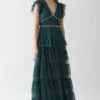 Coast Tiered Tulle Diamante Trim Bridesmaids Dress