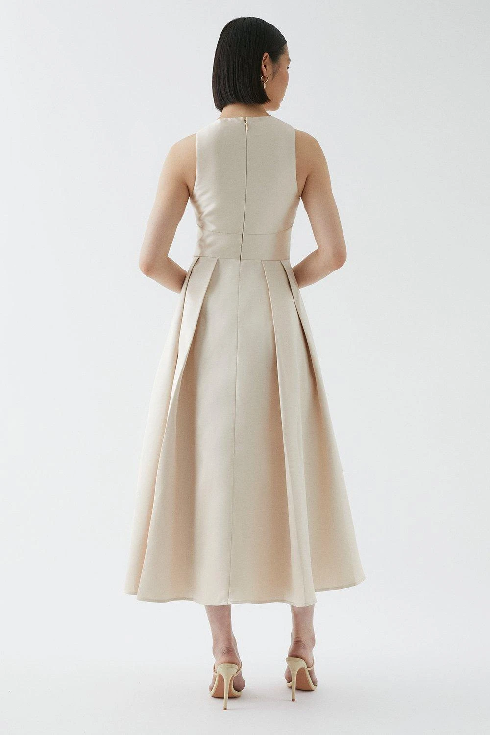 Coast Cross Neck Twill Bridesmaids Dress 3 Coast Cross Neck Twill Bridesmaids Dress - Image 3